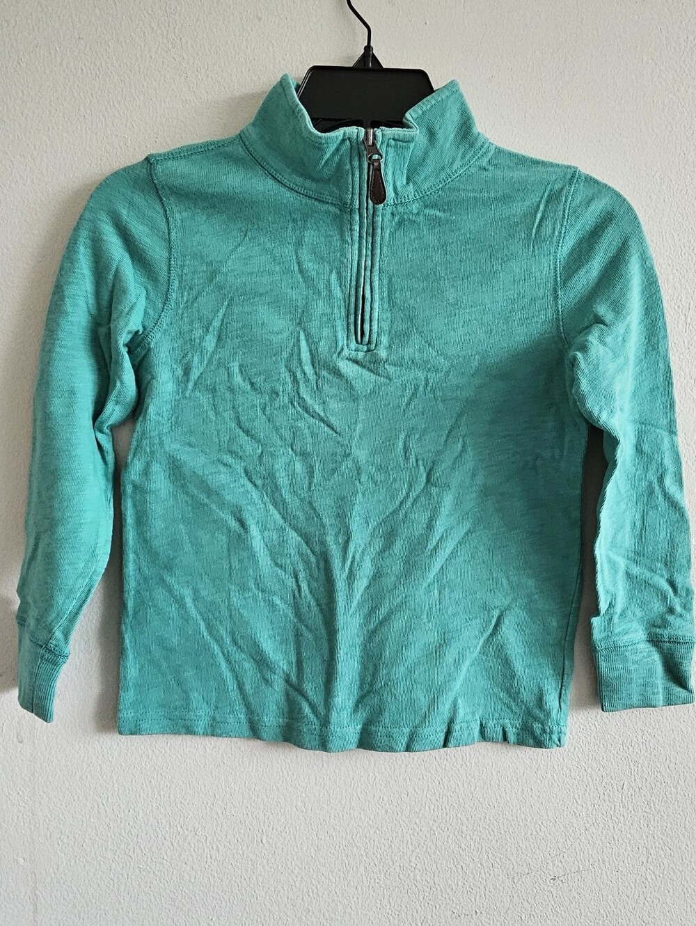 Crewcuts Teal Half-Zip Pullover Sweatshirt Size 6-7